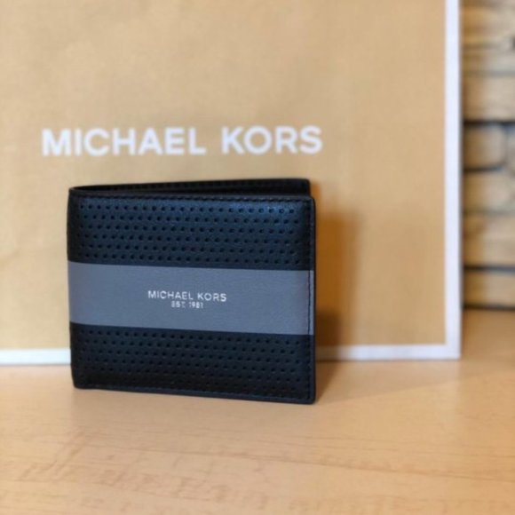 MICHAEL KORS MEN'S TALL CARD HOLDER WALLET SLIM BILLFORD LEATHER 36U9LCRF5U - Picture 2 of 8